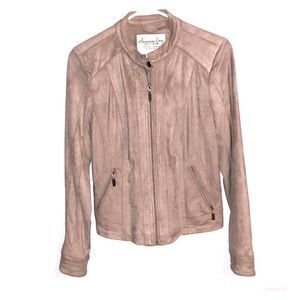 Nude suede jacket